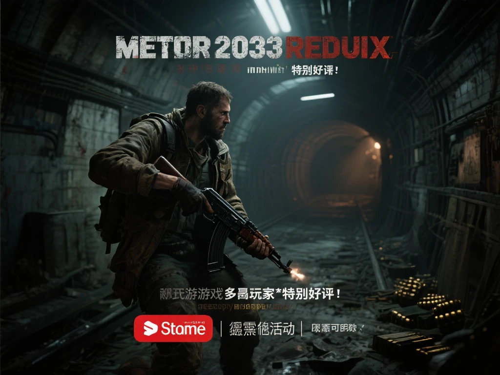 末日射击神作免费领取！《地铁2033 Redux》Steam限时免费！